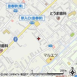 埼玉県春日部市上蛭田581周辺の地図