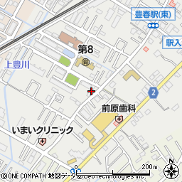 埼玉県春日部市上蛭田77周辺の地図