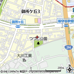 東京電力新守谷寮周辺の地図