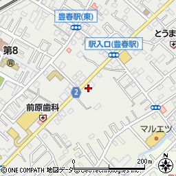 埼玉県春日部市上蛭田599周辺の地図
