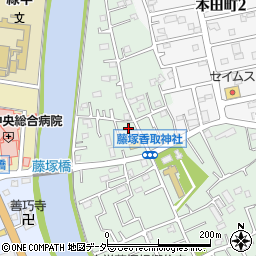 埼玉県春日部市藤塚617周辺の地図