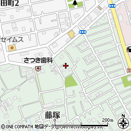 埼玉県春日部市藤塚337周辺の地図