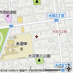 埼玉県春日部市大沼6丁目40周辺の地図