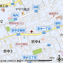 常陽銀行鹿島支店周辺の地図