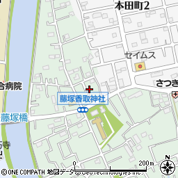 埼玉県春日部市藤塚657周辺の地図