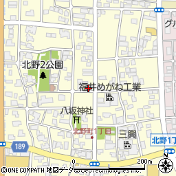 福井県鯖江市北野町2丁目周辺の地図