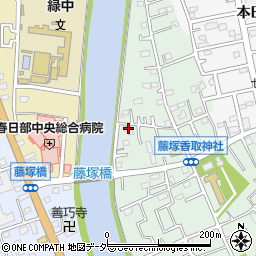 埼玉県春日部市藤塚626周辺の地図