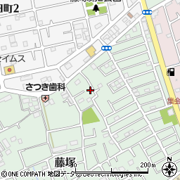 埼玉県春日部市藤塚292周辺の地図