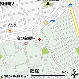 埼玉県春日部市藤塚338周辺の地図