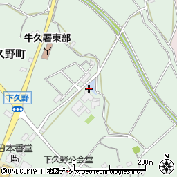 茨城県牛久市久野町785周辺の地図