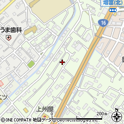 埼玉県春日部市増富672周辺の地図