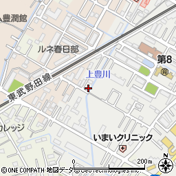 埼玉県春日部市上蛭田62周辺の地図