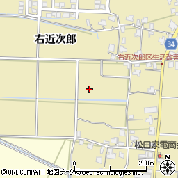 福井県大野市右近次郎周辺の地図