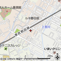 埼玉県春日部市道口蛭田118周辺の地図