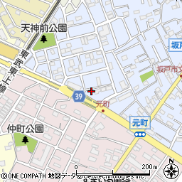 埼玉県坂戸市元町54-7周辺の地図