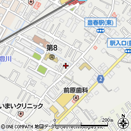 埼玉県春日部市上蛭田80周辺の地図