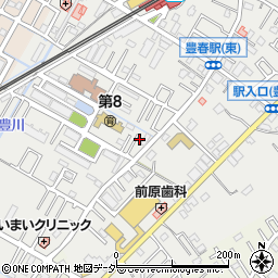 埼玉県春日部市上蛭田80周辺の地図