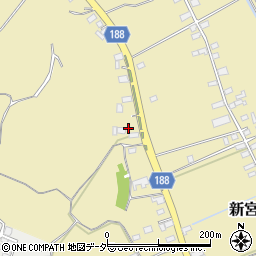 茨城県潮来市新宮周辺の地図
