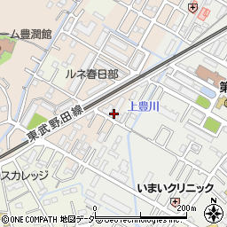 埼玉県春日部市道口蛭田122周辺の地図