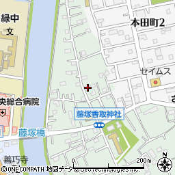 埼玉県春日部市藤塚656周辺の地図