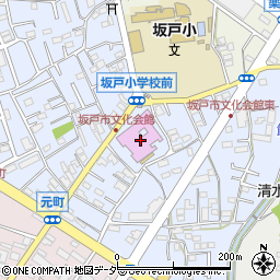 坂戸市文化会館（ふれあ）周辺の地図