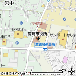茨城県鹿嶋市周辺の地図