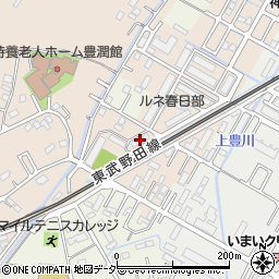 埼玉県春日部市道口蛭田115周辺の地図