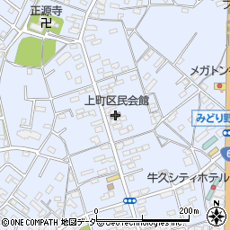 上町区民会館周辺の地図