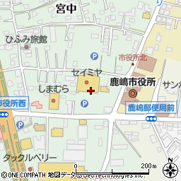 鳥中　鹿嶋セイミヤ店周辺の地図