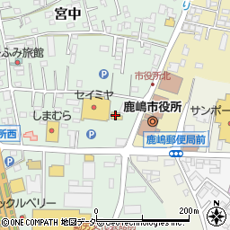 フラワー八広　セイミヤ鹿嶋東店周辺の地図