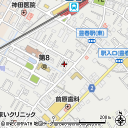 埼玉県春日部市上蛭田107周辺の地図