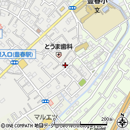 埼玉県春日部市上蛭田456周辺の地図