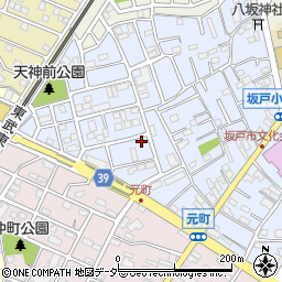 埼玉県坂戸市元町55-1周辺の地図