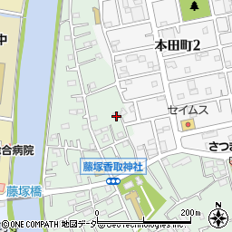 埼玉県春日部市藤塚653周辺の地図