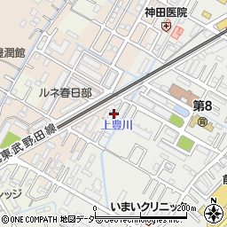 埼玉県春日部市上蛭田64周辺の地図