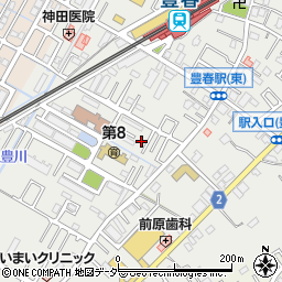 埼玉県春日部市上蛭田106周辺の地図