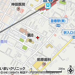 埼玉県春日部市上蛭田106周辺の地図