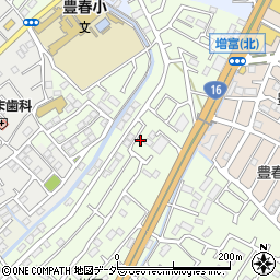埼玉県春日部市増富672-7周辺の地図