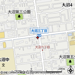 埼玉県春日部市大沼6丁目24周辺の地図