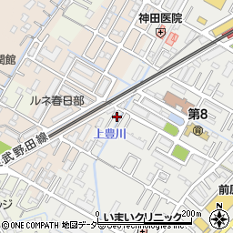 埼玉県春日部市上蛭田65周辺の地図