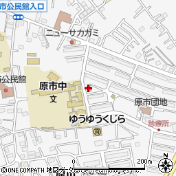 上尾原市団地内郵便局周辺の地図