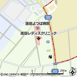 成田レディスクリニック周辺の地図