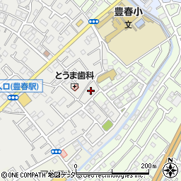 埼玉県春日部市上蛭田455周辺の地図