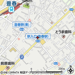 埼玉県春日部市上蛭田524周辺の地図