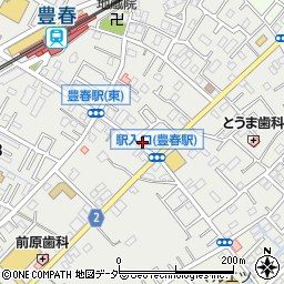 埼玉県春日部市上蛭田521周辺の地図