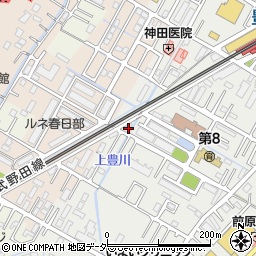 埼玉県春日部市上蛭田92周辺の地図
