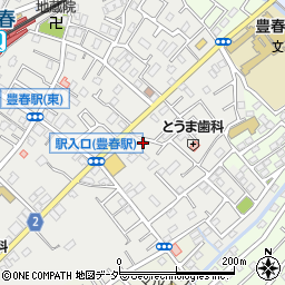 埼玉県春日部市上蛭田485周辺の地図