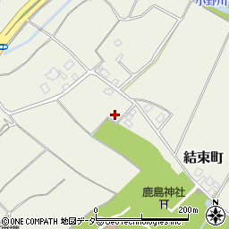 茨城県牛久市結束町周辺の地図
