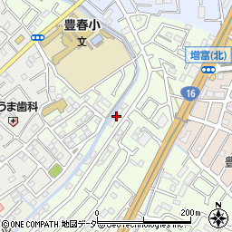 埼玉県春日部市増富641周辺の地図
