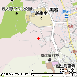 埼玉県越生町（入間郡）黒岩周辺の地図